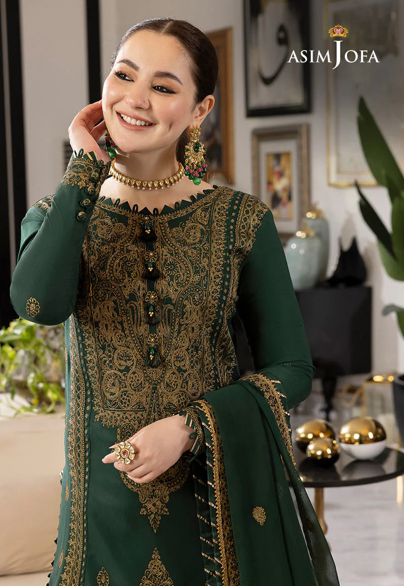 RARE-3PC LAWN EMBROIDRED SHIRT WITH CHIFFON EMBROIDRED DUPATTA AND TROUSER-3609