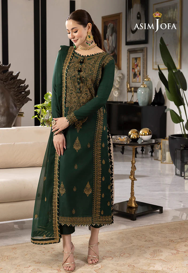 RARE-3PC LAWN EMBROIDRED SHIRT WITH CHIFFON EMBROIDRED DUPATTA AND TROUSER-3609