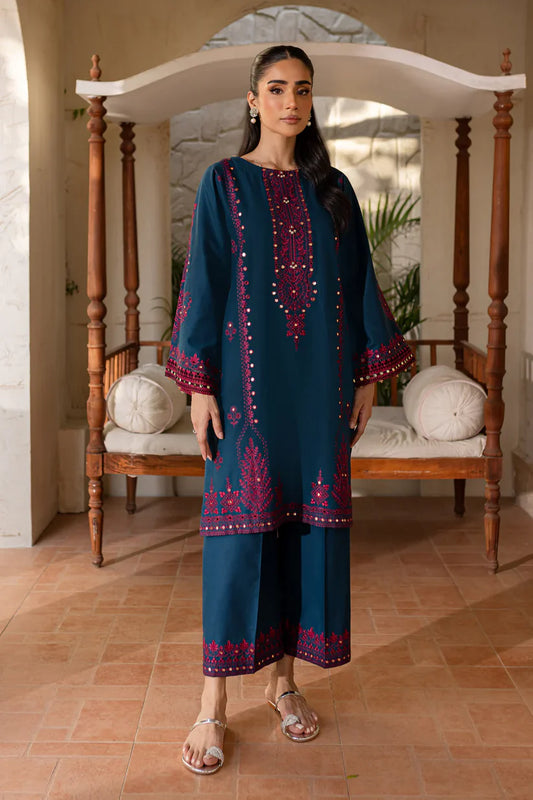 RARE-2PC SEQUIN EMBROIDERED SHIRT WITH SEQUIN EMBROIDERED TROUSER-3352