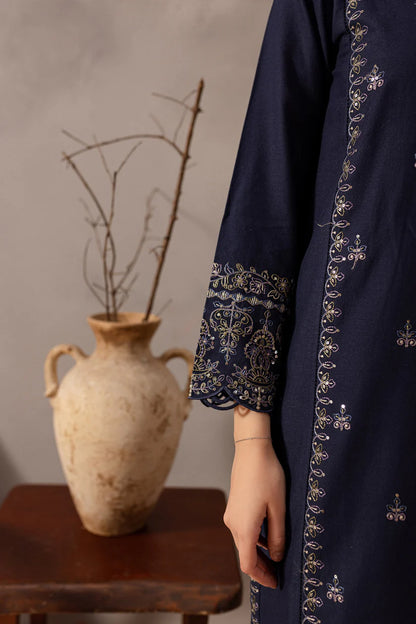 RARE-2PC SEQUIN LAWN EMBROIDERED SHIRT WITH SEQUIN LAWN EMBROIDERED TROUSER-3475