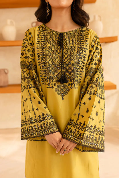 RARE-2PC SEQUIN LAWN EMBROIDERED SHIRT WITH SEQUIN LAWN EMBROIDERED TROUSER-3480