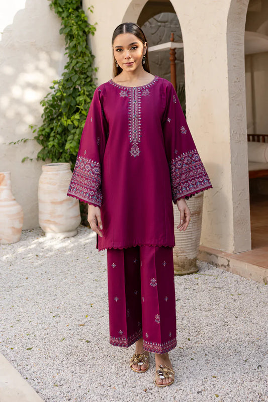 RARE-2PC SEQUIN EMBROIDERED SHIRT WITH SEQUIN EMBROIDERED TROUSER-3358