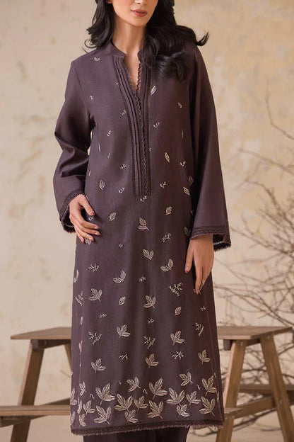 RARE-2PC LAWN EMBROIDERED SHIRT WITH LAWN EMBROIDERED SLEEVES-3474