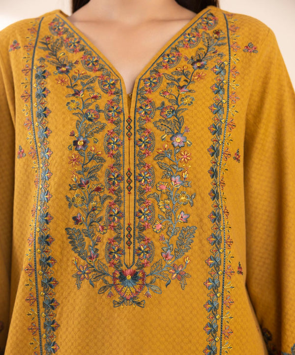 RARE- 3PC LAWN EMBROIDERED SHIRT WITH LAWN EMBROIDERED DUPATTA AND TROUSER-3603