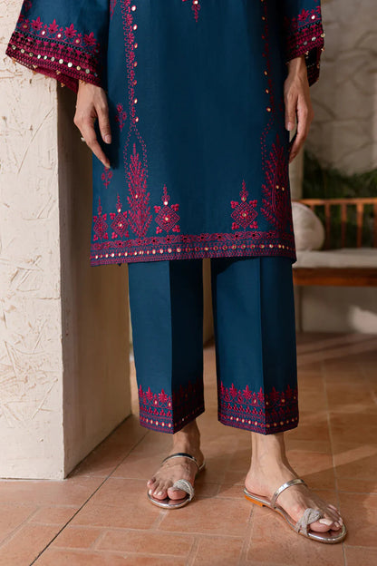 RARE-2PC SEQUIN LAWN EMBROIDERED SHIRT WITH SEQUIN LAWN EMBROIDERED TROUSER-3461